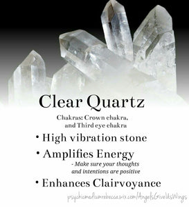 A Quartz Crystal Positive Energy -  Attachable Charm Pendant