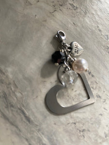 Large Heart Jewelry  -  Attachable Charm Pendant