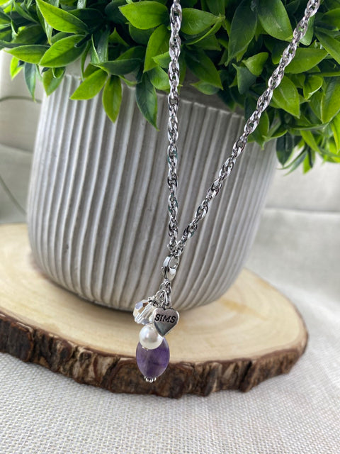 Amethyst Protection -  Attachable Charm Pendant