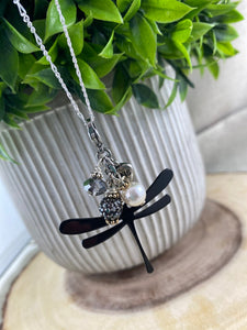 XL Dragonfly -  Attachable Charm Pendant