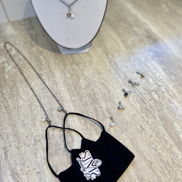 Mask Necklace -  4 Ways To Wear - Stainless Steel
